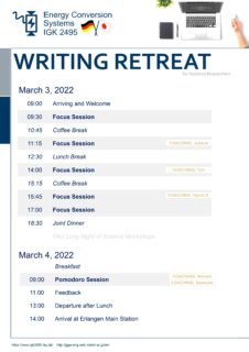 Schedule of the Retreat