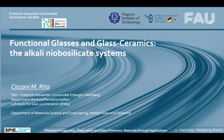 PI of Project G, Dr Rita Cicconi, provided an invited talk at the SPIE Photonics Europe 2022