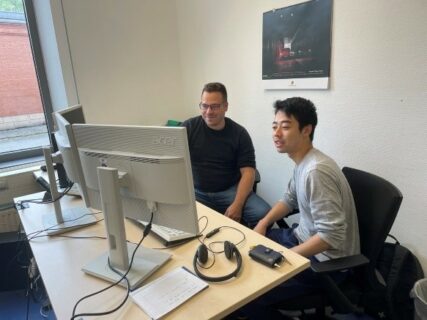 Ryota and Project C colleague Andreas collaborating