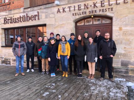The first group to visit the Catacombs/Brewery, Bayreuth